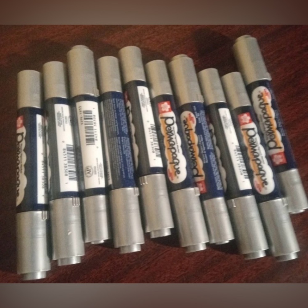 Sakura Permapaque Silver Pigment Paint Markers 10ct
